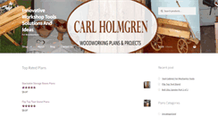 Desktop Screenshot of carlholmgrenwoodworking.com