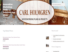 Tablet Screenshot of carlholmgrenwoodworking.com